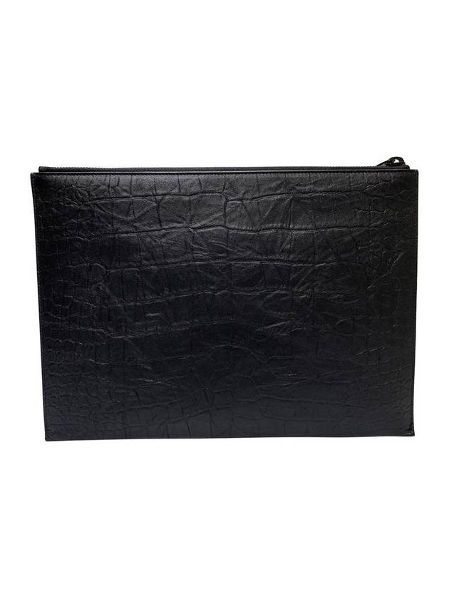 Women s 453249 Monogram Black Logo Medium Clutch - SAINT LAURENT - BALAAN 5