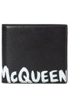 Men's Logo Bicycle Wallet Black - ALEXANDER MCQUEEN - BALAAN.