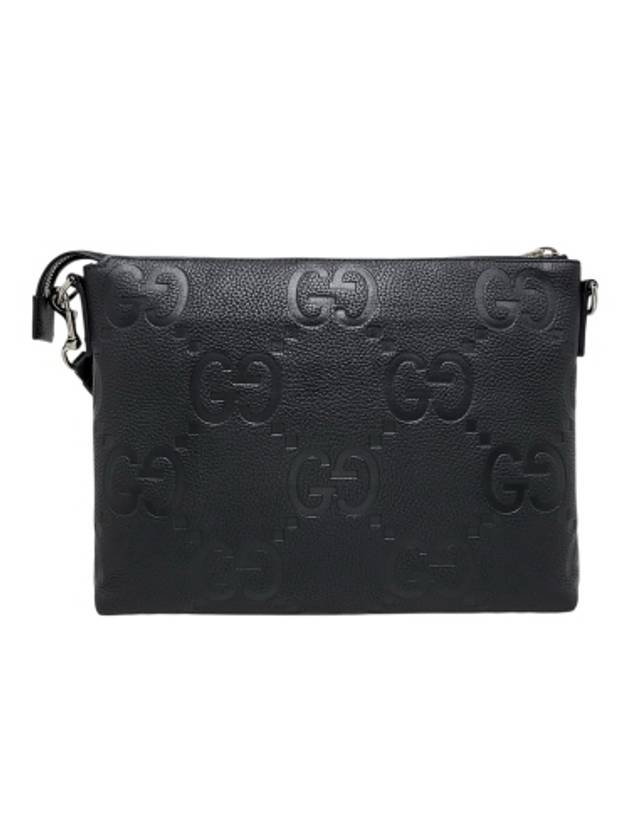 696009 Black leather jumbo GG medium messenger cross bag - GUCCI - BALAAN 3