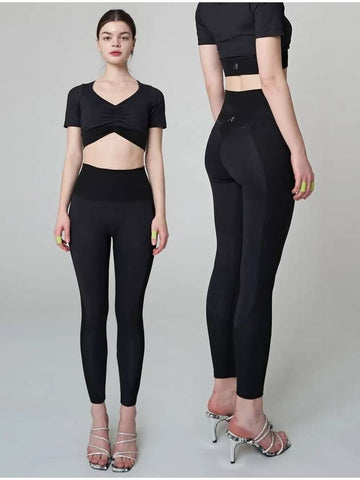 Support Tension Leggings Black - ATHPLATFORM - BALAAN 1