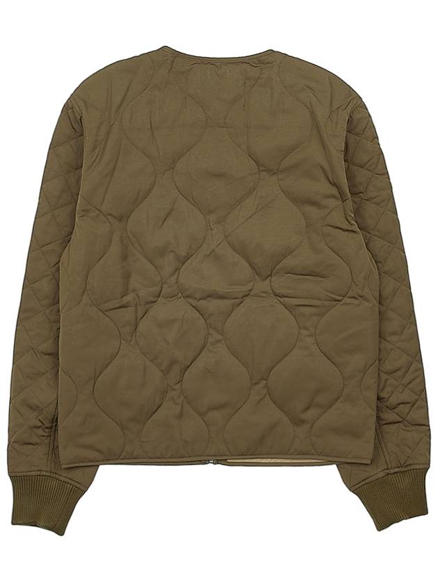 Maison Kitsune Fox Head Patch Quilted Jacket LW02110WQ4016 KHAKI - MAISON KITSUNE - BALAAN 2