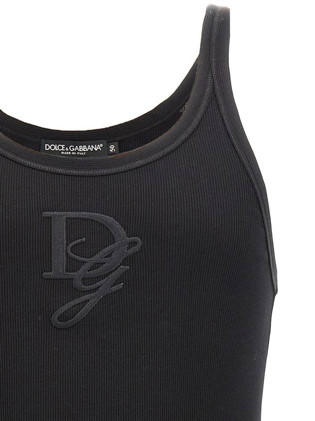 Dolce & Gabbana Logo Embroidery Tank Top - DOLCE&GABBANA - BALAAN 3