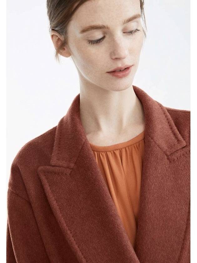 RISORSA Cashmere Camel Hair Double Breasted Coat 004 Terracotta - MAX MARA - BALAAN 5