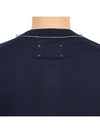 Back Stitch Crew Neck Wool Knit Top Navy - MAISON MARGIELA - BALAAN 8