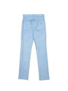 Cotton Blend Straight Pants Blue - COURREGES - BALAAN 3