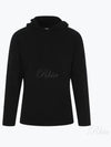 Lambswool GRS Hooded Waffle Knit Top Black - CP COMPANY - BALAAN 2