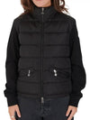 Women's Padding Zip-Up Sweatshirt Black - MONCLER - BALAAN 3