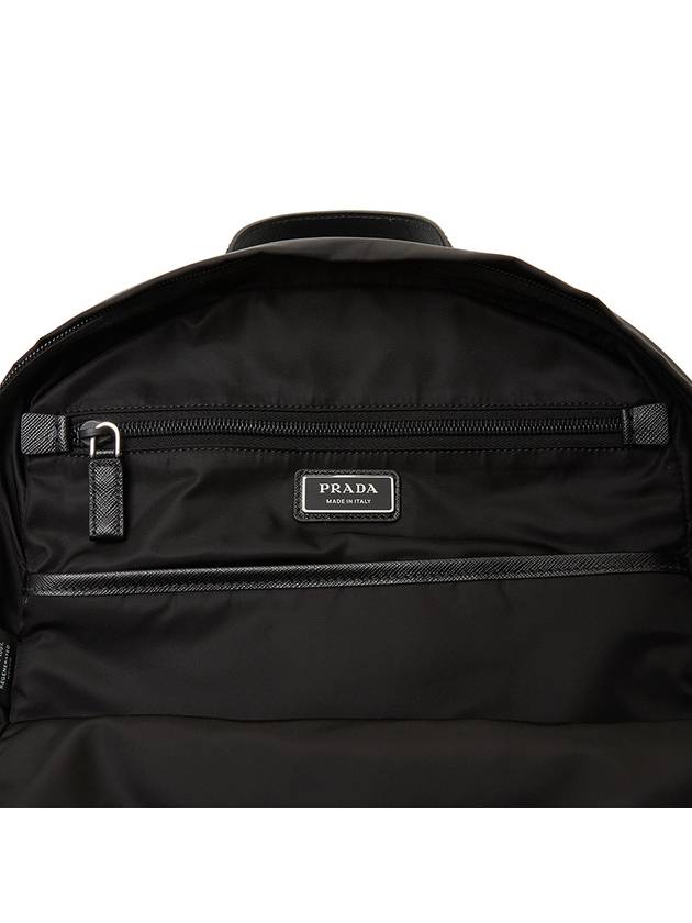 Triangle Logo Re-Nylon Backpack Black - PRADA - BALAAN 9