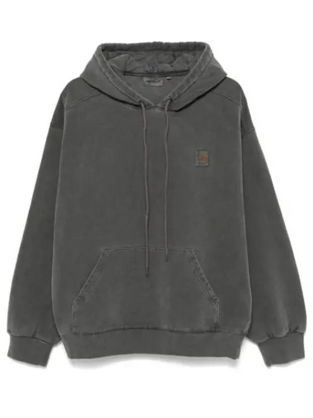 Logo Patch Drawstring Hoodie Grey - CARHARTT WIP - BALAAN 2