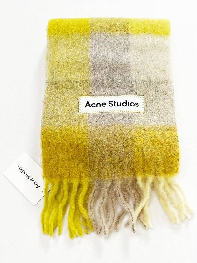 Check Alpaca Muffler Yellow CA0084 - ACNE STUDIOS - BALAAN 2