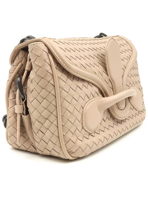 Women s Bottega Veneta 363799 Beige Color Intrecciato Nappa Weaving Rialto Shoulder Bag gt Gangbuk used luxury goods - BOTTEGA VENETA - BALAAN 4