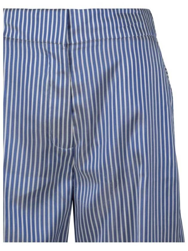 Burberry Ladies Blue / White Ceci Striped Silk Quality Shorts, Brand Size 8 (US Size 6) - BURBERRY - BALAAN 3