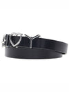 Y Project Y Love Buckle Leather Belt BELT11S24 BLACK SILVER - Y/PROJECT - BALAAN 2