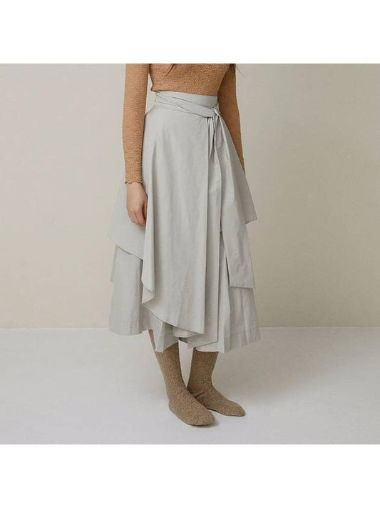 TAFFTA WIDE SKIRT PANTS BE beige - TIBAEG - BALAAN 1