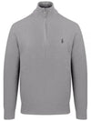 Pony Half Zip Cotton Sweatshirt Grey - POLO RALPH LAUREN - BALAAN 2