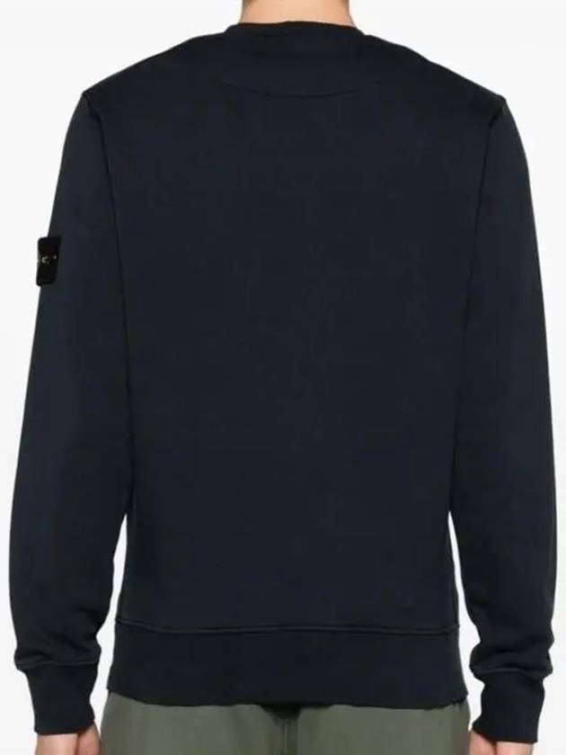 Wappen Patch Garment Dyed Sweatshirt Navy - STONE ISLAND - BALAAN 5