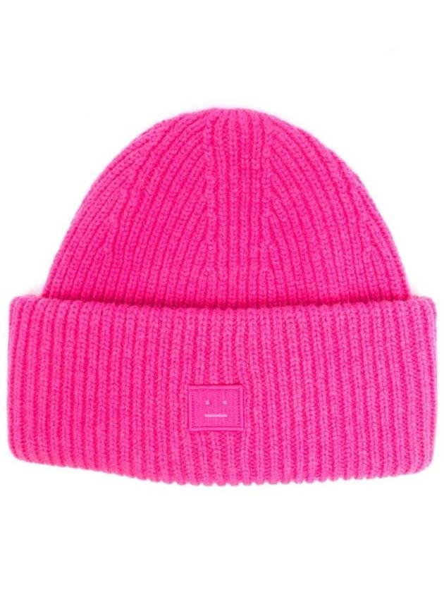 Small Face Logo Beanie Pink - ACNE STUDIOS - BALAAN 1