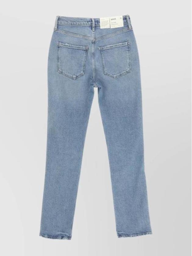 Riley High Rise Straight Jeans Blue - AGOLDE - BALAAN 3