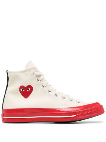 Comme Des Garçons Play Chuck 70 High Sneakers - COMME DES GARCONS PLAY - BALAAN 1