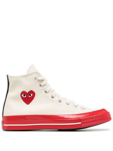 Comme Des Garçons Play Chuck 70 High Sneakers - COMME DES GARCONS PLAY - BALAAN 1