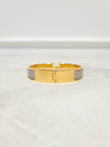 Used luxury goods Louis It PM Yellow gold marron glace click ash bracelet - HERMES - BALAAN 5