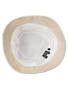 Hailey Black Logo Corduroy Bucket Hat Beige - ISABEL MARANT - BALAAN 3