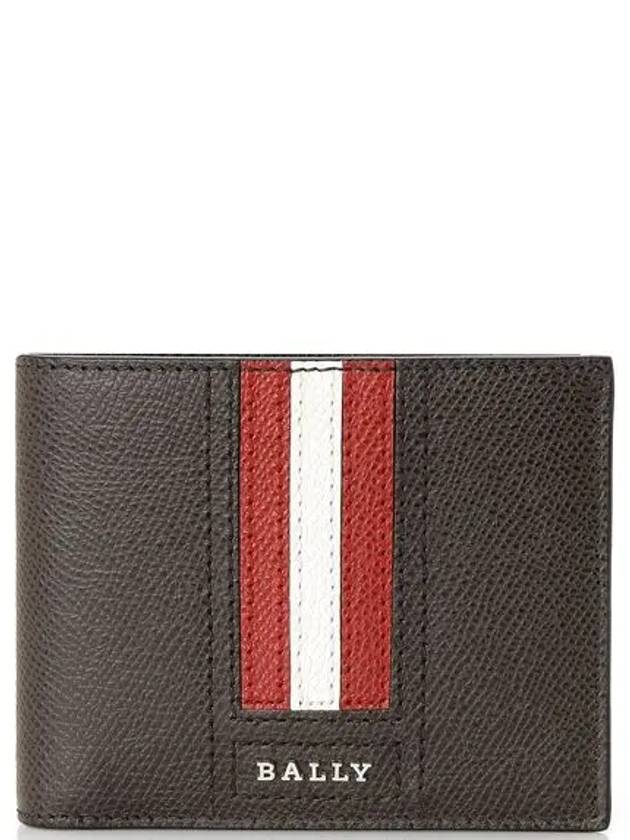 Tevye Leather Halfw Wallet Brown - BALLY - BALAAN 2