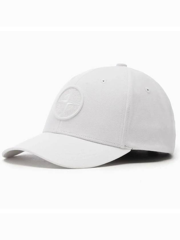 6 Panel Ball Cap White - STONE ISLAND - BALAAN 2