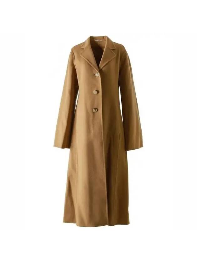 A-Line Cashmere Wool Single Coat Camel - ACNE STUDIOS - BALAAN 1