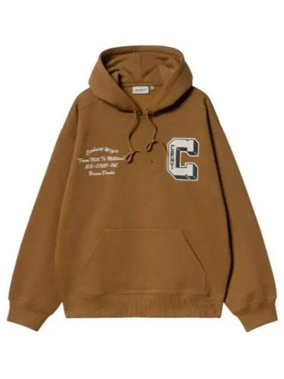 Logo Print Hoodie Brown - CARHARTT WIP - BALAAN 2