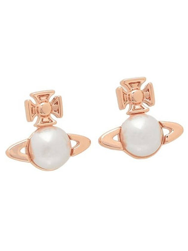 Balvina Pearl Earrings Pink Gold - VIVIENNE WESTWOOD - BALAAN 1