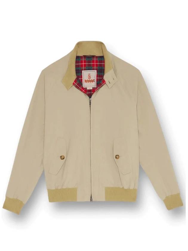 G9 Classic Original Harrington Zip-Up Jacket Beige - BARACUTA - BALAAN 3