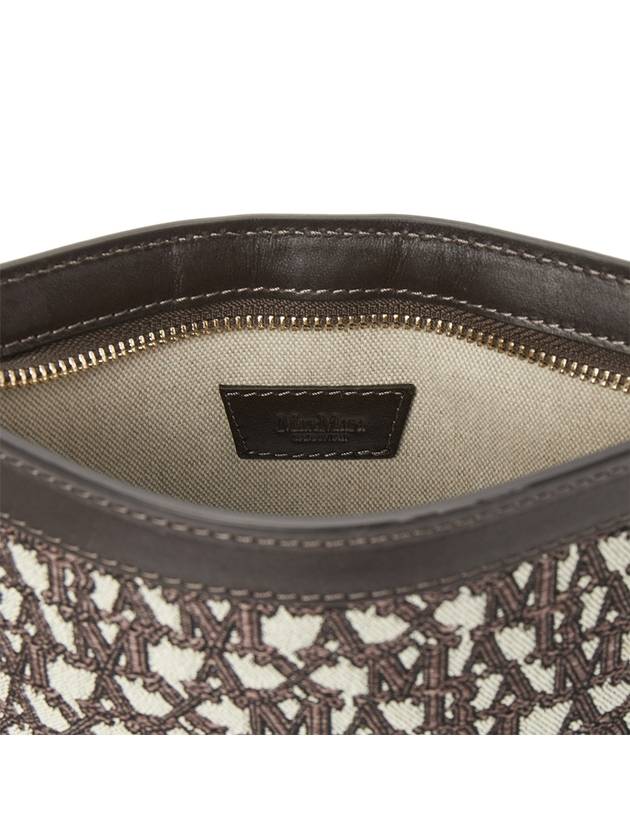 Cotton Small Clutch Bag Brown - MAX MARA - BALAAN 11