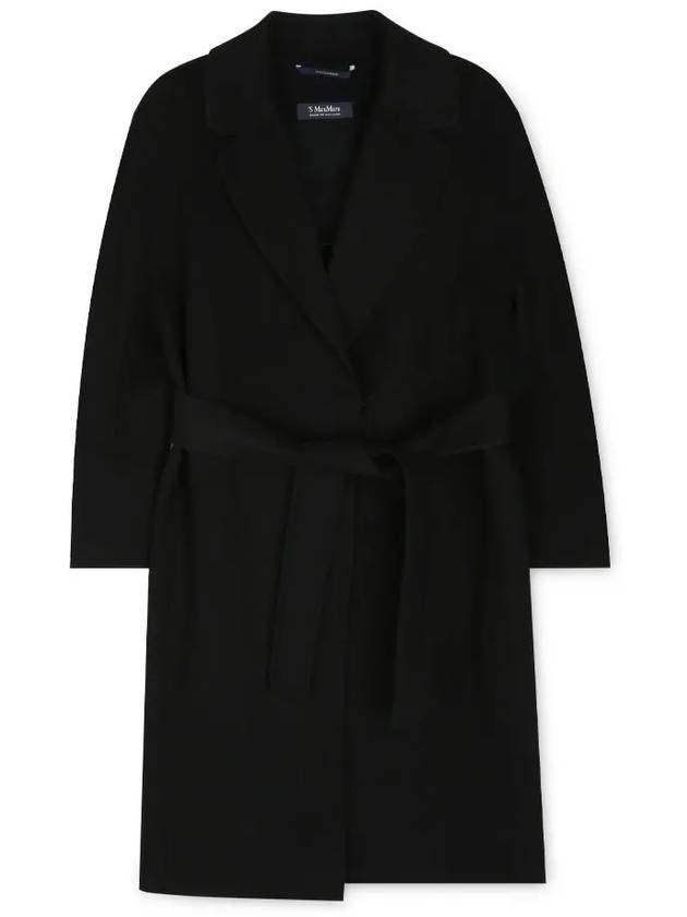 Arona Belt Virgin Wool Single Coat Black - MAX MARA - BALAAN 4