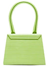 Le Chiquito Moyen Leather Tote Bag Light Green - JACQUEMUS - BALAAN 5