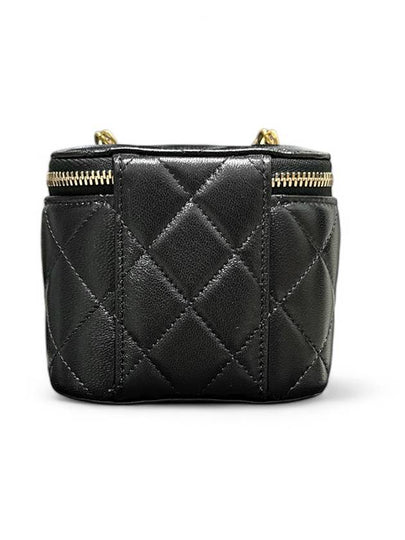 Gold Ball Vanity Bag Square Lambskin Black AP1447 - CHANEL - BALAAN 2