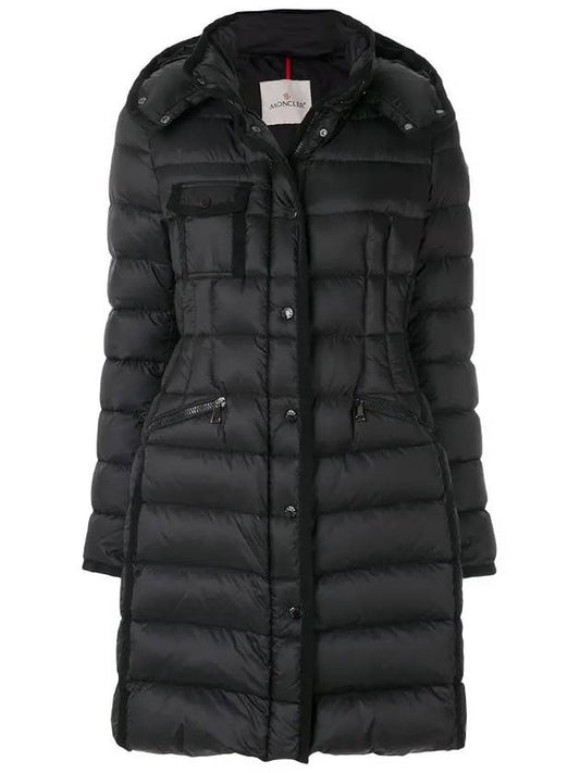 Hermine Hood Down Long Padding Black - MONCLER - BALAAN 2