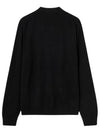 Bold Fox Head Patch V Neck Wool Cardigan Black - MAISON KITSUNE - BALAAN 9