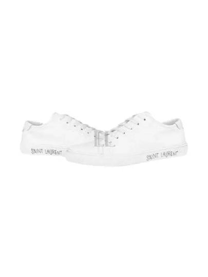 Men's Malibu Low Top Sneakers White - SAINT LAURENT - BALAAN 2