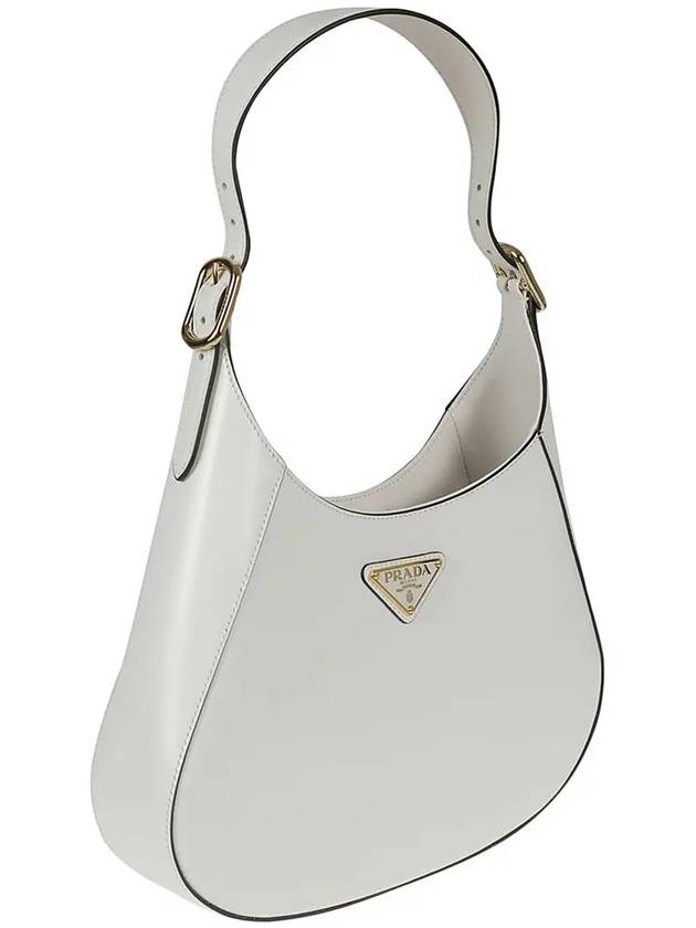 Medium Leather Shoulder Bag White - PRADA - BALAAN 5