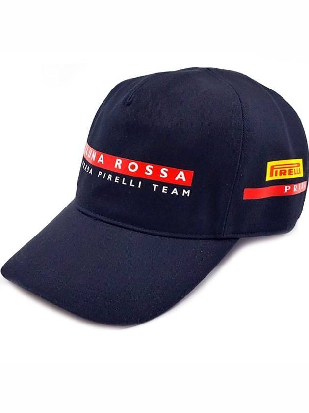 Pirelli Fabric Ball Cap Navy - PRADA - BALAAN.