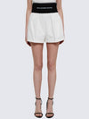 Safari Shorts in Cotton Tailoring White - ALEXANDER WANG - BALAAN.