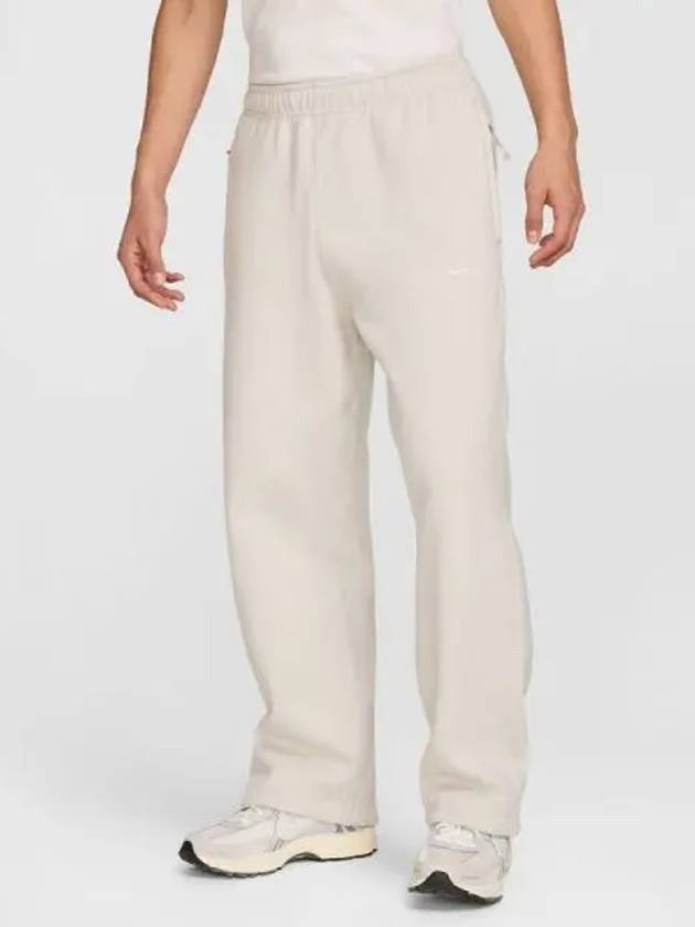 Men Solo Swoosh Open Hem Fleece Pants 072 - NIKE - BALAAN 1