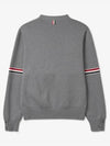 Milano Stitch Sprite Armband Cotton V-neck Cardigan Light Grey - THOM BROWNE - BALAAN 3