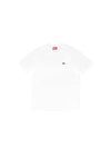 Women's Ovan D Patch Short Sleeve T-Shirt White - DIESEL - BALAAN 2