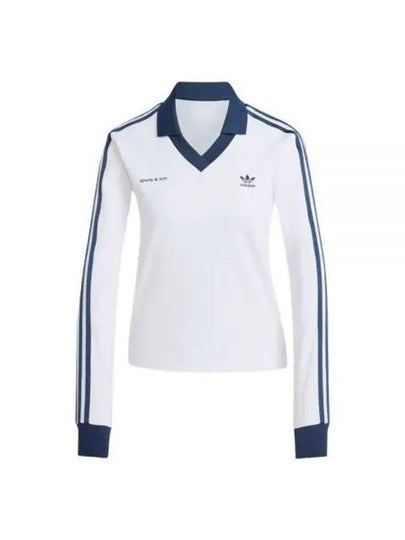 Sporty & Rich Football Jersey Long Sleeve T-Shirt White - ADIDAS - BALAAN 2