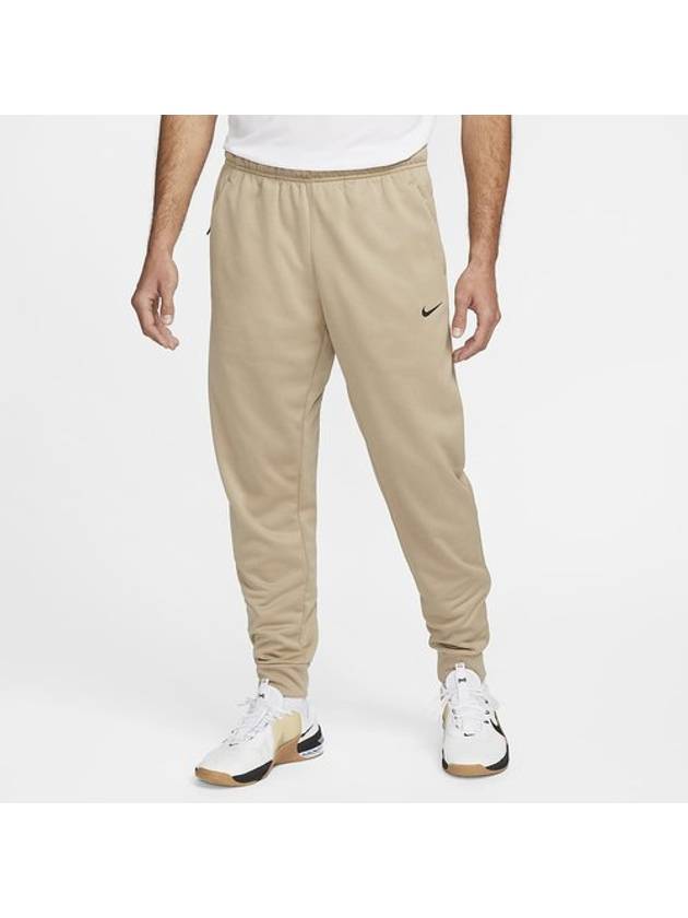 Men's Therma-Fit Tapered Fitness Track Pants Beige - NIKE - BALAAN 2