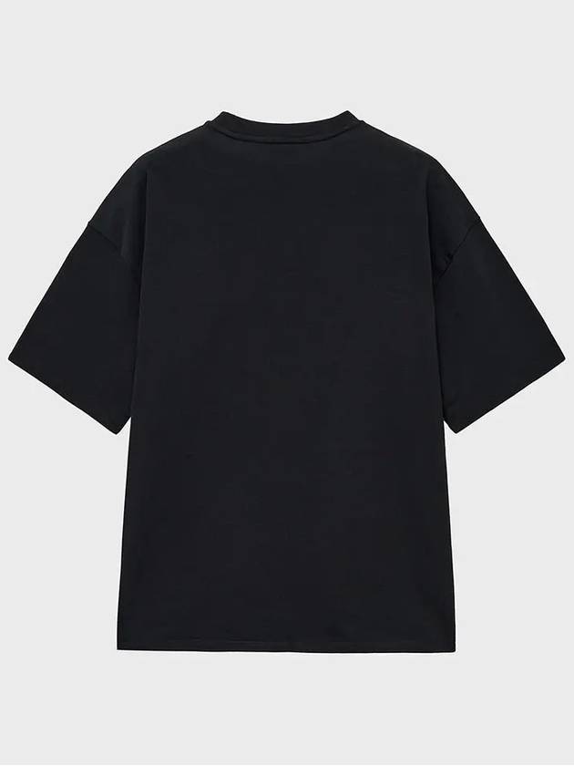 Heavy Cotton Overfit Short Sleeve T-Shirt Black - NOIRER - BALAAN 4