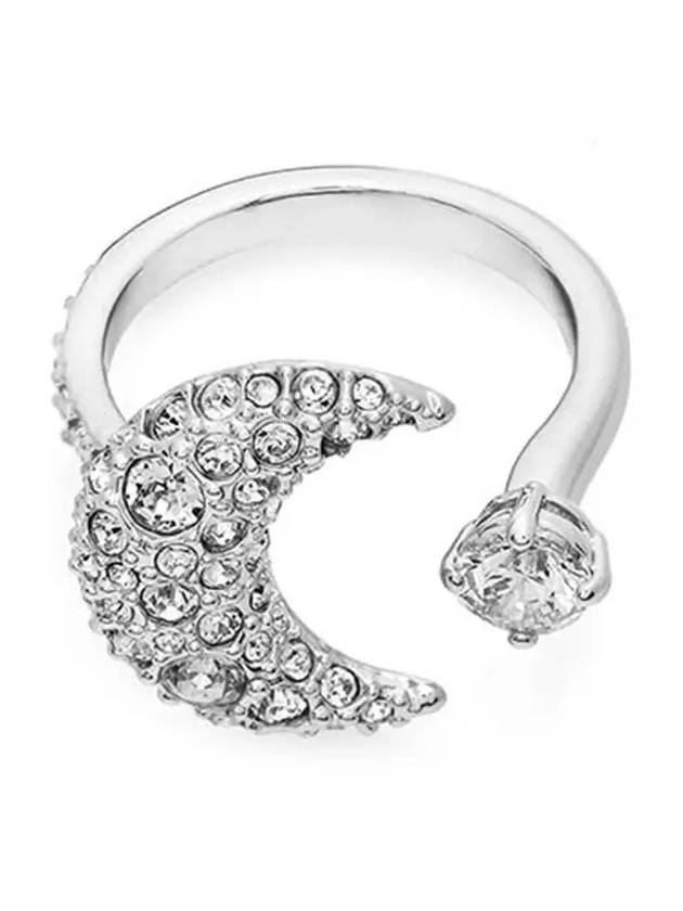 Sublima Moon Crystal Open Ring Silver - SWAROVSKI - BALAAN 4