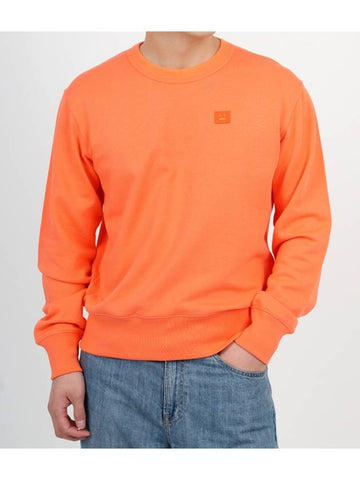 Face Patch Sweatshirt Orange - ACNE STUDIOS - BALAAN 1